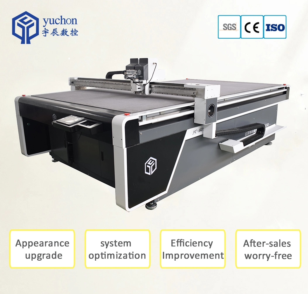 Yuchen CNC Asbestos/Cork/Nylon Gasket Automatic Die-Less Digital Cutting Machine Pneumatic Cutting Tool Flatbed Digital Cutter
