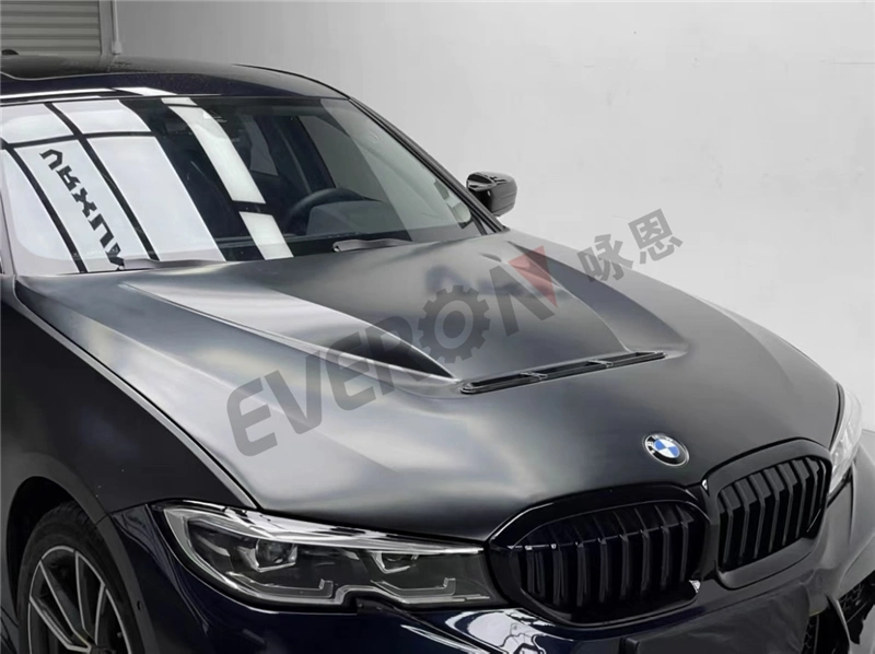 Car Aluminium CS Style Bonnet Hood Engine Cover for BMW 3 Series G20 2019-2022