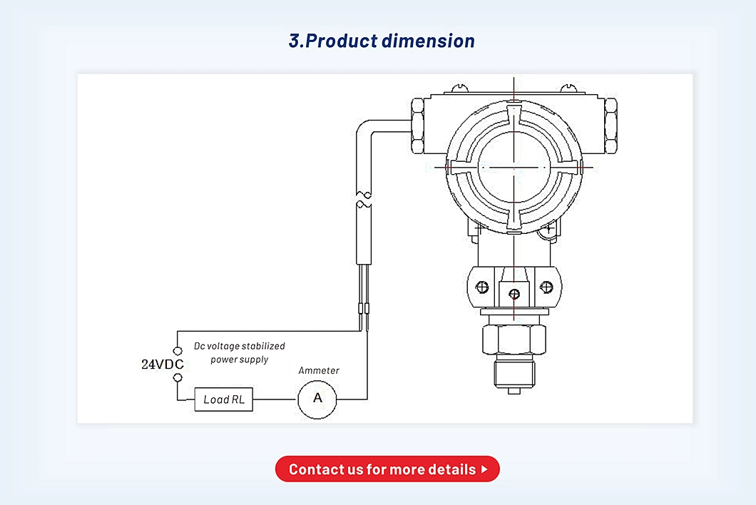 Chinastar Factory Direct Sale CS-PT200d OEM Oil Pressure Transmitter Transmisor Depresion Explosion-Proof Series 1%Fs 0~35bar 4~20mA CE