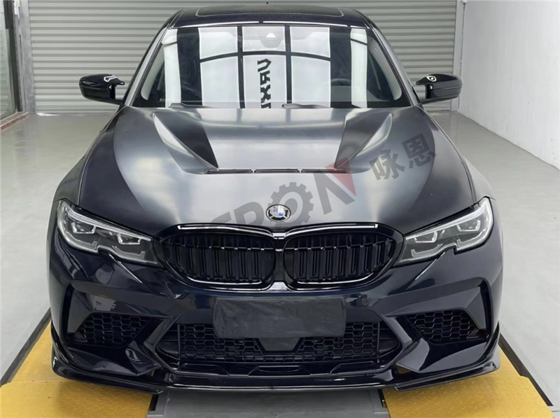 Car Aluminium CS Style Bonnet Hood Engine Cover for BMW 3 Series G20 2019-2022