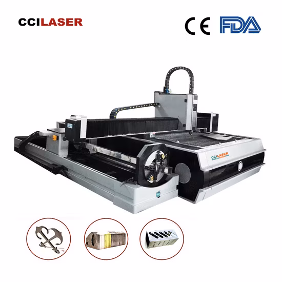 CNC Metal Fiber Laser Cutting Engraving Cutter with 1kw 2kw 2000W 3000W 6000W Stainless Steel Aluminum Mild Steel Sheet/Plate/Pipe/Tube Exchange Table