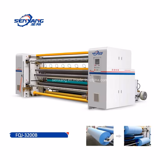 High Speed Automatic Film Rolls Rewinding Slitting Machine with Knife Moving System